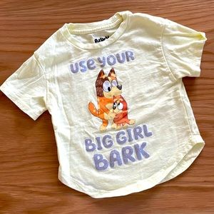 Bluey tshirt with Bingo & Mum